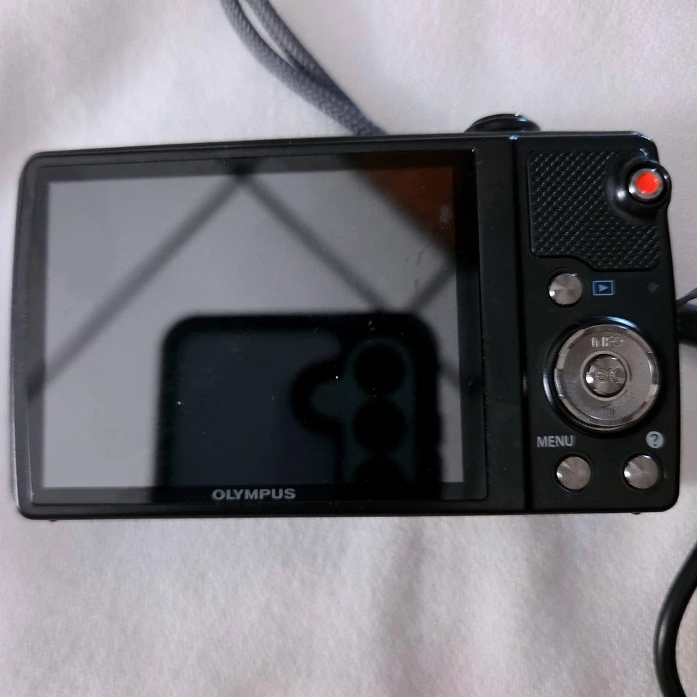 Olympus VR-350 Digital Camera 16MP 10x Zoom Black Compact Point and Shoot
